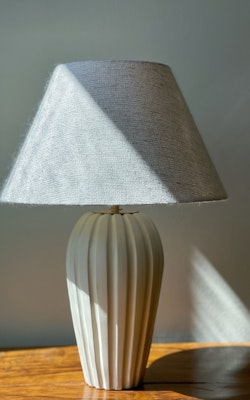 Vicke Lindstrand Stoneware Table Lamp for Upsala-Ekeby. 1940s.