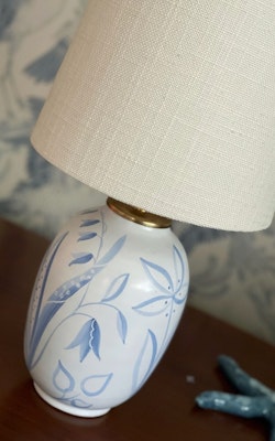 Upsala-Ekeby Vintage Table Lamp "Flora" by Anna-Lisa Thomson. 1940s.