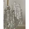 J.T. Kalmar 'Ice Glass' Chandelier. 1970's.