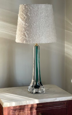 Flygsfors Green Mid-century Modern Table Lamp by Paul Kedelv