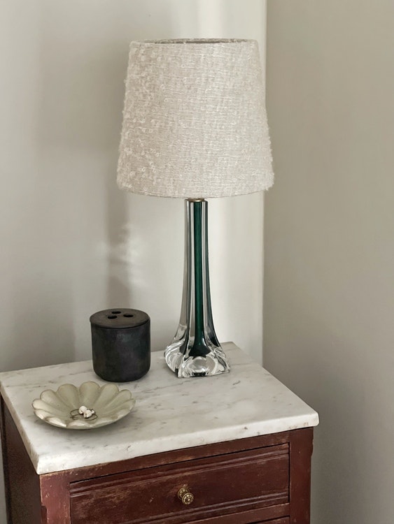 Flygsfors Green Mid-century Modern Table Lamp by Paul Kedelv