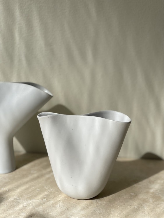 Stig Lindberg 'Veckla' Set of Ceramic Vases by Gustavsberg. 1950s.