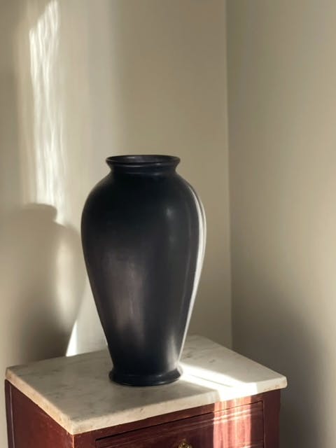 Arabia Large Stoneware Vase. 1960s.
