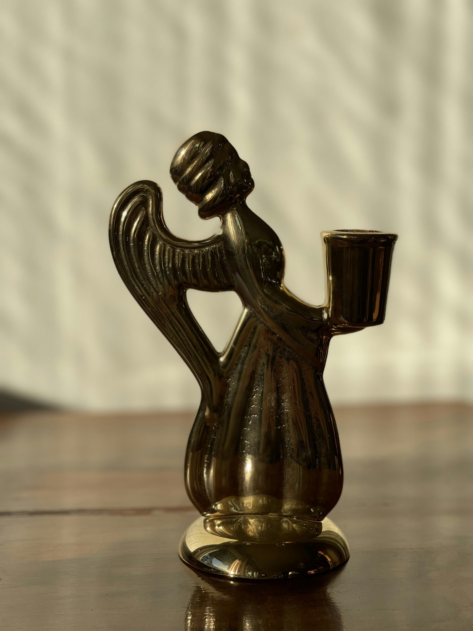 Skultuna Candleholder in the form of an Angel. 1970s.
