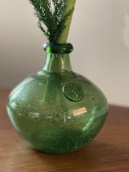 Green Glass Vases by Boda, 1970s.