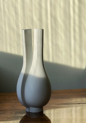 Wilhelm Kåge Stoneware Vase "Surrea" by Gustavsberg. 1940s.