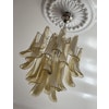 Honey-Colored Murano Glass Chandelier - Mazzega Style - Small Size