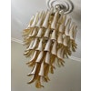 Amber Colored Murano Chandelier - Mazzega Style - GIANT