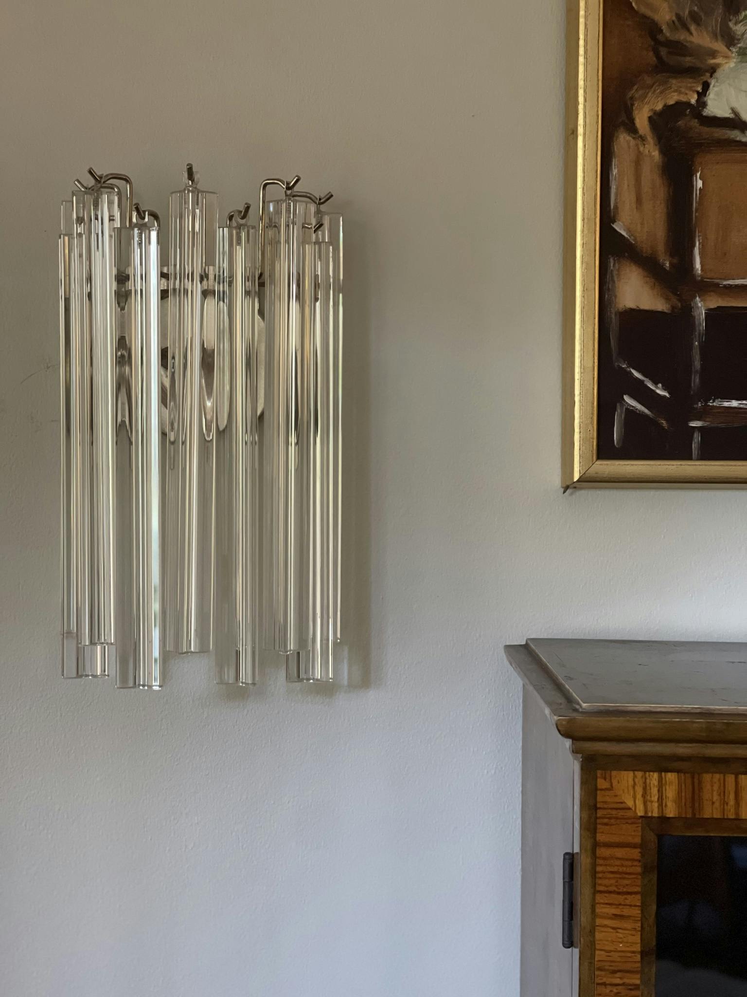 Pair of Murano Wall Lamps 'CLASSIC'