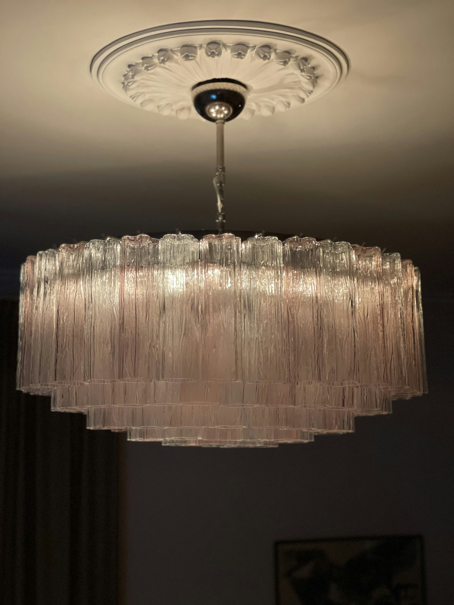 Murano Chandelier Tubular FLAT - XXL