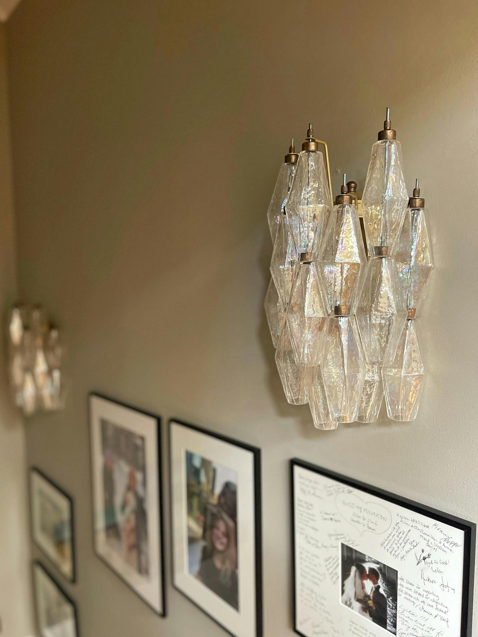 Murano Glass Wall Lamp 'SEDICI'.