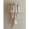 Pair of Murano Wall Lamps in pink.
