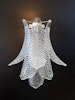 Murano Wall Sconce 'FEATHER' in small size.
