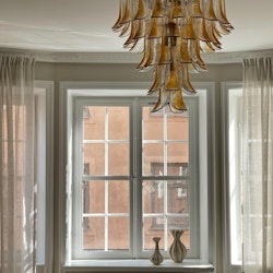 Murano Chandelier - Mazzega Style. XL. Sand