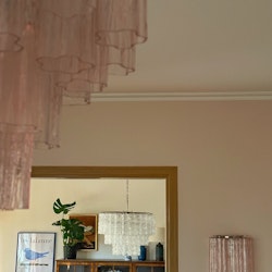 Pink Murano Wall Lamp 'TUBULAR' [MINI]