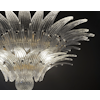 Murano Chandelier 'CORTO' medium size CLEAR GLASS