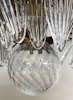 Murano Chandelier 'CORTO' medium size CLEAR GLASS