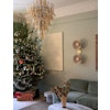 Sand Colored Murano Chandelier - Mazzega Style - GIANT