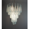 Murano Chandelier 'Drop'. Medium Size. Turquoise.