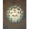 Murano Chandelier 'Drop'. Medium Size. Turquoise.