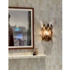 Murano Glass Wall Lamp 'SEDICI' in Sand.