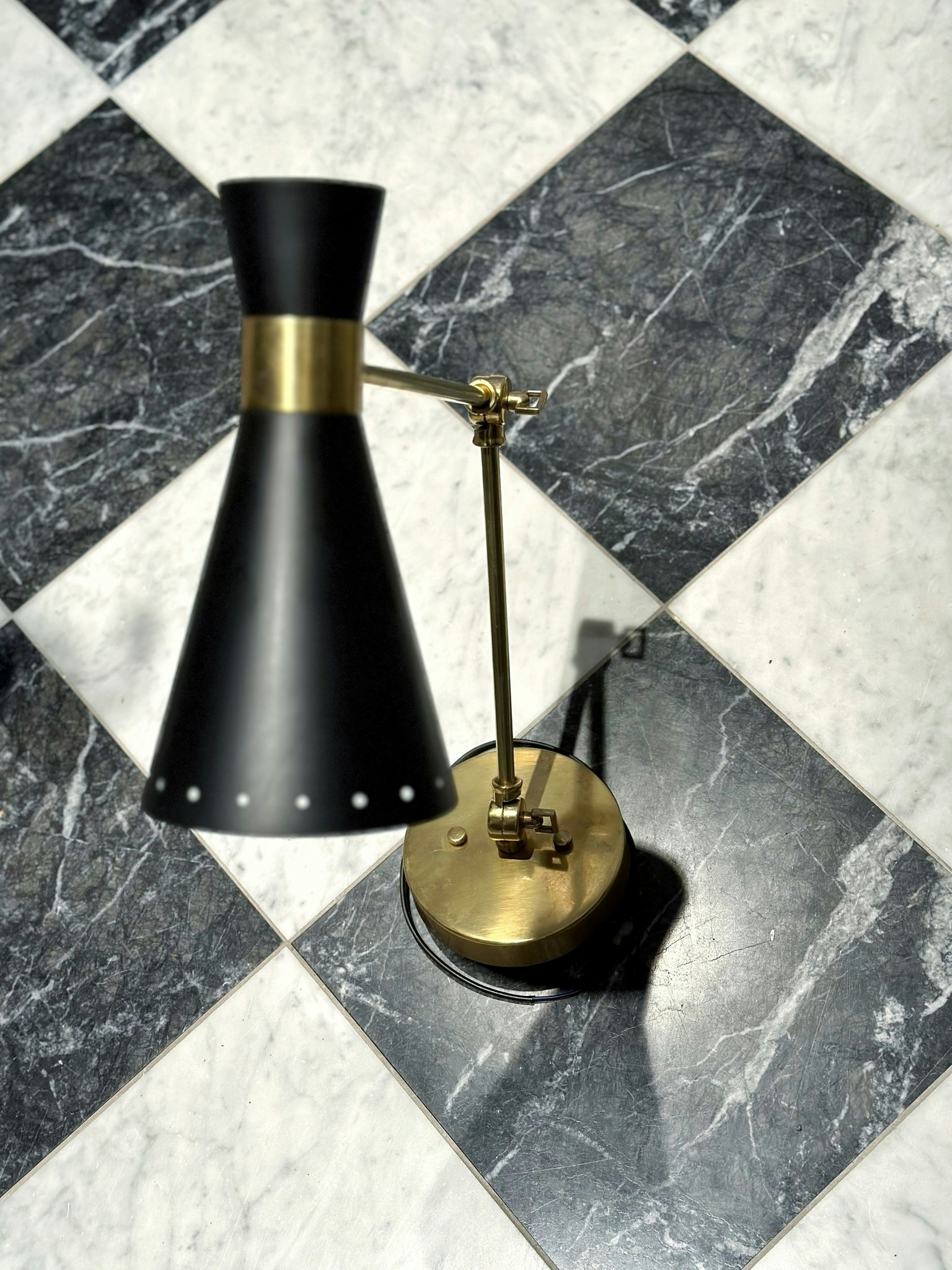 Black Wall Lamp in the Style of Stilnovo