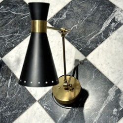 Black Wall Lamp in the Style of Stilnovo