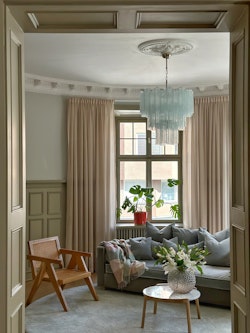 Murano Chandelier • TUBULAR 'DIAMOND' • mint glass