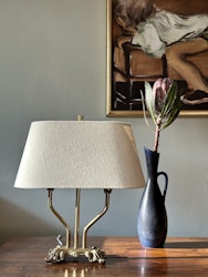 Brass Table Lamp with Double arms. 1940's.