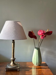 Böhlmarks Brass Corinthian Column Table Lamp. 1930's.
