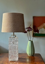 Stilarmatur Table Lamps in Clear Glass. 1960s.