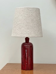 Upsala-Ekeby Stoneware Table Lamp TOKYO in red by Mari Simmulson. 1960s.