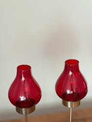 Set of two Gunnar Ander Brass Candlesticks for Tea Lights.