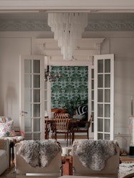 Murano Chandelier • DROP • large • clear glass