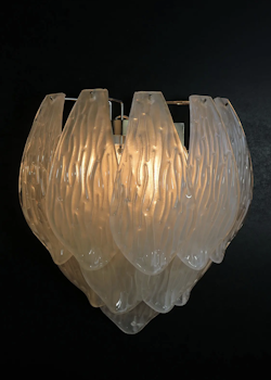 Pair of Murano Wall Sconces 'TULIP'.