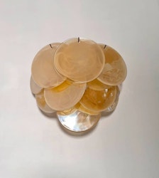 Pair of Murano Wall Lamps DISC in amber