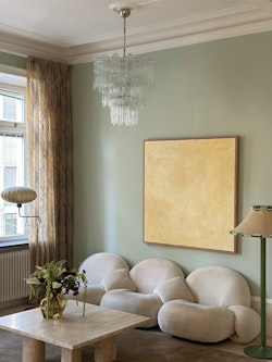 Murano Chandelier • TUBULAR in DIAMOND form • clear glass.