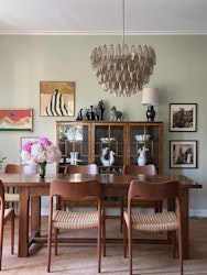 Murano Chandelier 'NETTUNO' sand colored