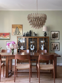 Murano Chandelier 'NETTUNO' sand colored