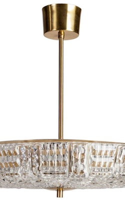 Orrefors 'TRITON' Crystal Light Pendant by Carl Fagerlund