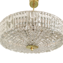 Orrefors 'TRITON' Crystal Light Pendant by Carl Fagerlund