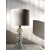 Orrefors Table Lamp Cut Glass and Nickel