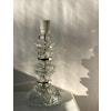 Orrefors Table Lamp Cut Glass and Nickel