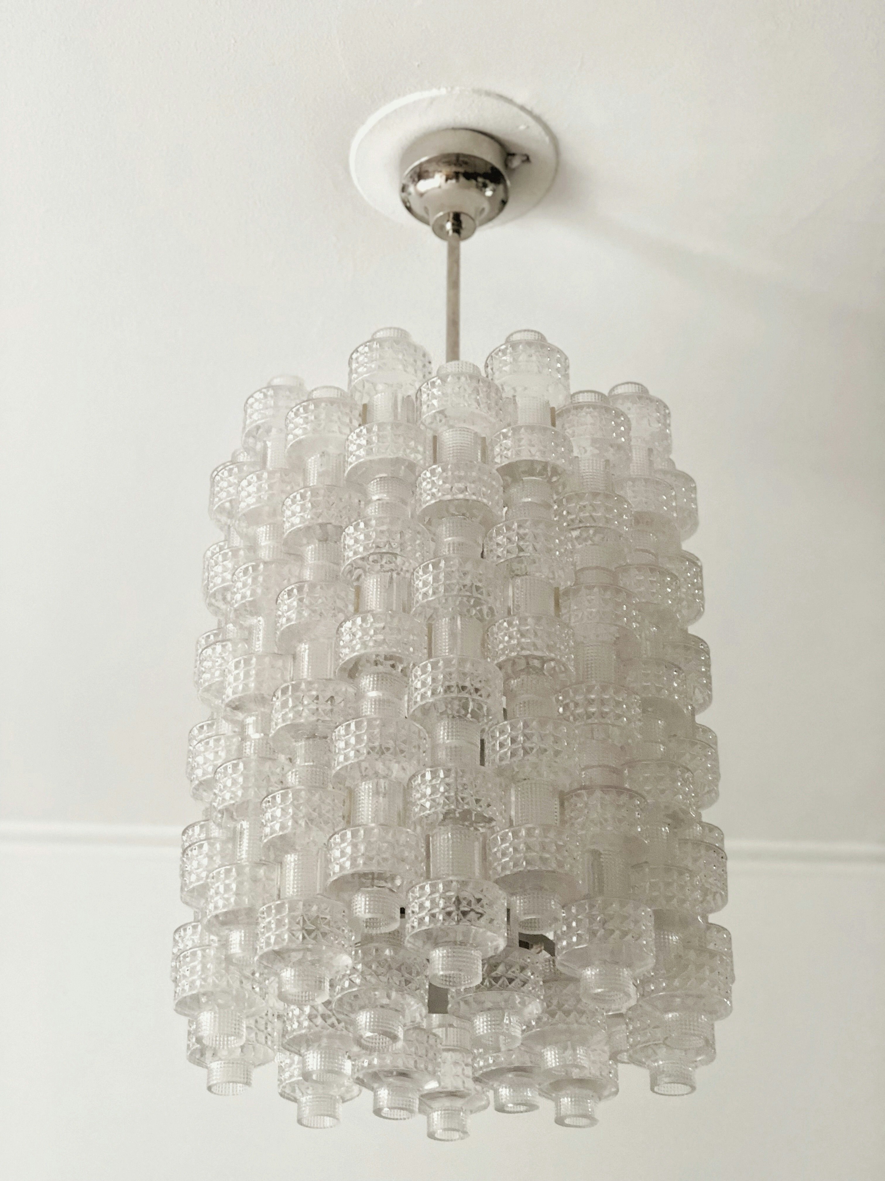 Orrefors Fagerhult Crystal Chandelier ’Festival’