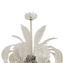 Orrefors Crystal Chandelier with Feathers
