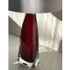 Pair of Orrefors Table Lamp RD-1323 Ruby Red Blown Glass