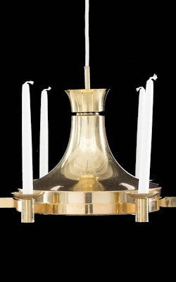 Swedish Mid-Century Brass Pendant by Fagerhult