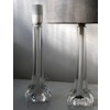 Pair of Flygsfors white Mid-century Modern Table lamps by Paul Kedelv