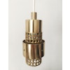 Skultuna Perforated Brass Ceiling Lamp by Pierre Forssell