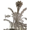 Orrefors Venetian Style Feather Chandelier, attributed Fritz Kurz